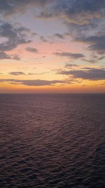 Aerial Panorama view of tropical beach seascape horizon. Royalty high-quality free best stock of sunrise over ocean horizon, panoramic sea skyline beach, relaxing outdoors vacation, the sun rising up over sea 