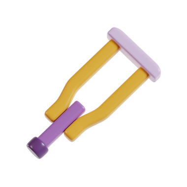 Yaratıcı oyun ve öğrenme için tasarlanmış renkli bir oyuncak koltuk değneği..