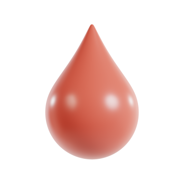 Sıvıya benzeyen parlak, stilize edilmiş bir damlacık, muhtemelen kozmetik veya boya ürünü..