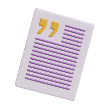 Tırnak işaretleri ve satırları olan bir belge, yazmayı veya not almayı öneriyor.