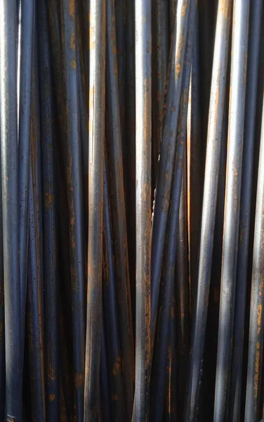 Conjunto Acero Reforzado Metal Hierro Fondo —  Fotos de Stock