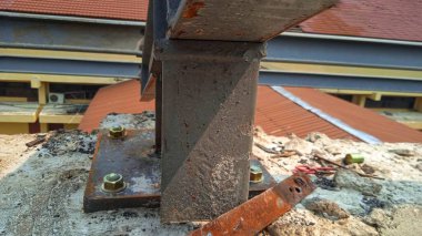 çelik yapı yapım aşamasında