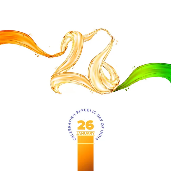 26th January, The Republic Day of India. A creative and conceptual poster design template for the 26th January celebration. Banner, Advertising, and Hoarding templates are useful for oil, food, and beverage firms.