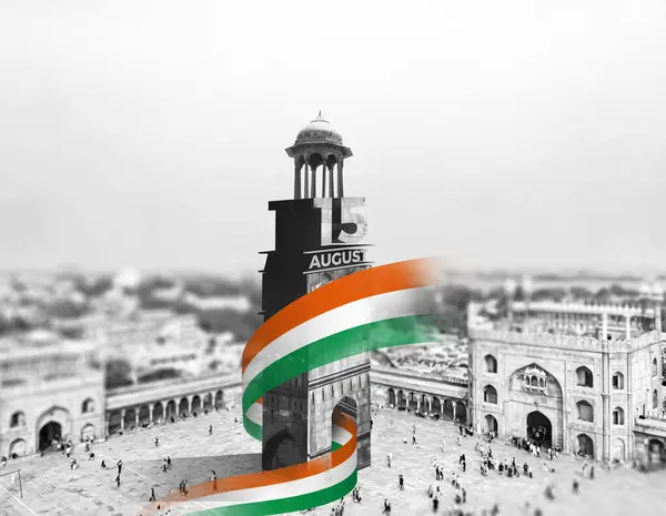 Celebrating 15th August. India\'s Independence Day. A Vintage black and white posters design for banners, advertising, etc. Happy Independence Day.