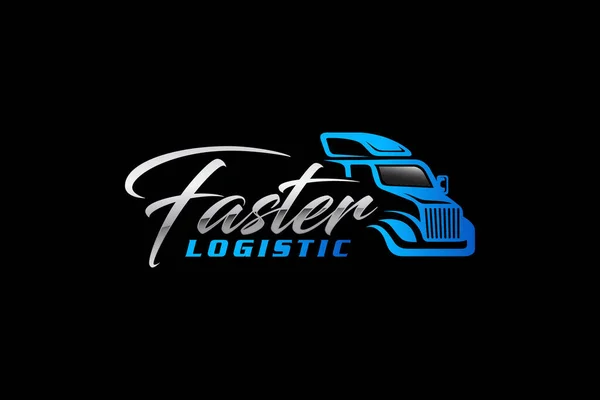 Illustration Graphic Vector Logistics Delivery Services Company Logo Design Template — Wektor stockowy