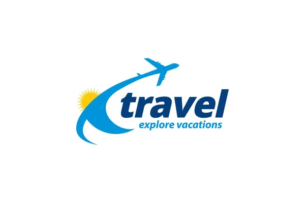 Gráfico Vetorial Ilustração Modelo Design Logotipo Agência Turismo Turismo — Vetor de Stock