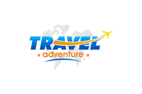 Illustration Vector Graphic Tour Travel Agency Logo Design Template — Stock Vector