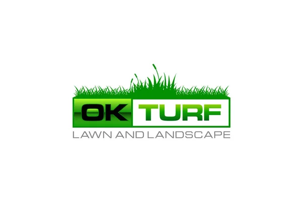 Illustration Graphic Vector Lawn Care Landscape Services Grass Concept Logo — Image vectorielle