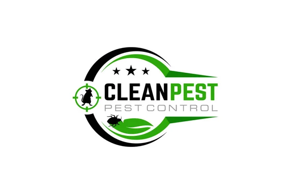 ホーム害虫対策と保護会社のロゴデザインテンプレートのイラストベクトルグラフィック — ストックベクタ