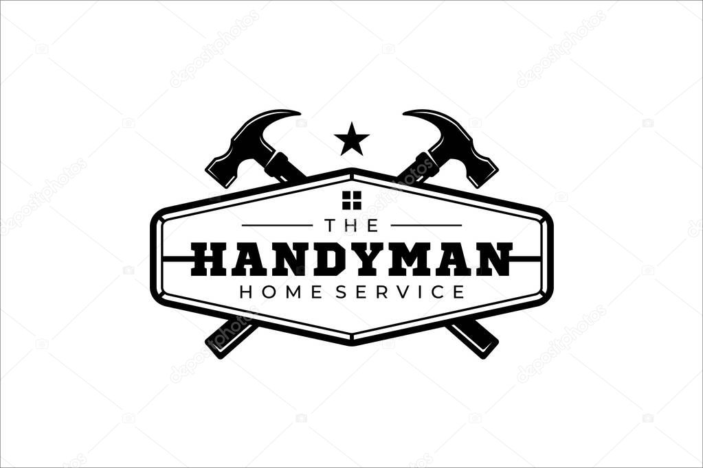 Illustration vector graphic of construction, home repair, renovation, and building concept logo design template