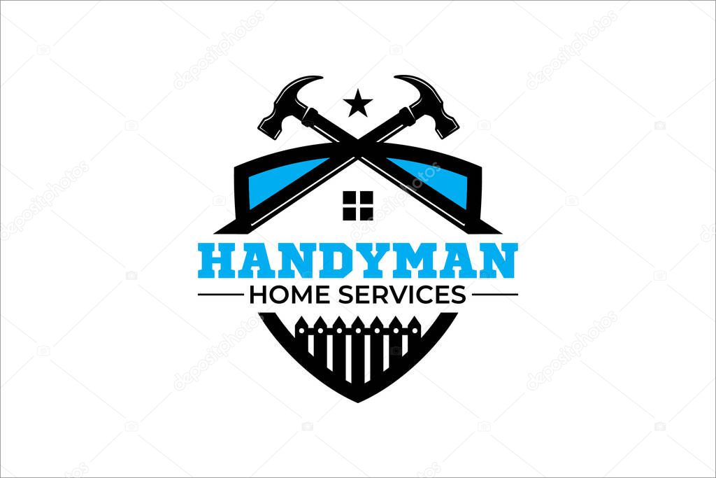 Illustration vector graphic of construction, home repair, renovation, and building concept logo design template