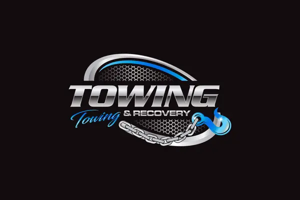Illustration vector graphic of towing truck service logo design suitable for the automotive company