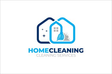 Temizlik hizmetleri logo tasarımı grafiği 