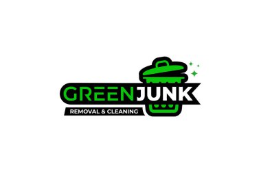 Çöp temizleme çözüm hizmetleri logo tasarım şablonu grafiği