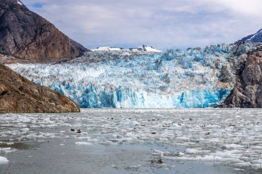 The South Sawyer glacier near Juneau, Alaska, located within Tracy Arm Fjord. clipart