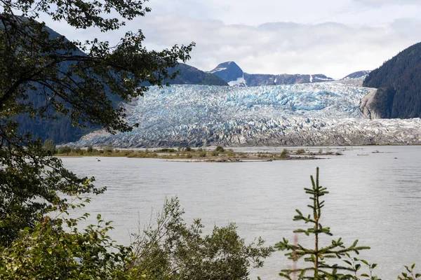 Una Vista Del Glaciar Hole Wall Vista Desde Taku Glacier —  Fotos de Stock