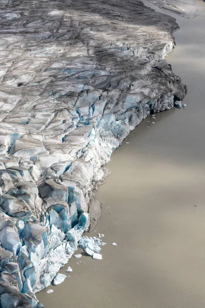Hocico Del Glaciar Taku Glaciar Marea Taku Inlet Que Está —  Fotos de Stock
