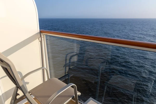 Cruise Ship Balcony Chair Table — Stock Photo, Image