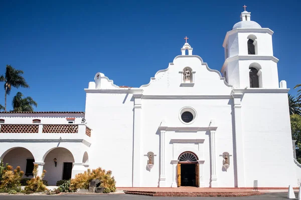 Oceanside California Septiembre 2021 Fundada 1798 Fachada Restaurada Iglesia Misión —  Fotos de Stock