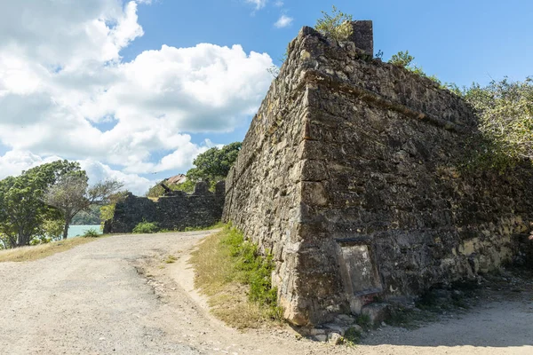 Paredes Pedra Torno Fort James Ilha Caribenha Antígua Fotos De Bancos De Imagens
