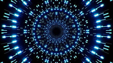 Mavi Bilim Kurgu Deseninin Karmaşık Modeli Açık Doku Arkaplanı