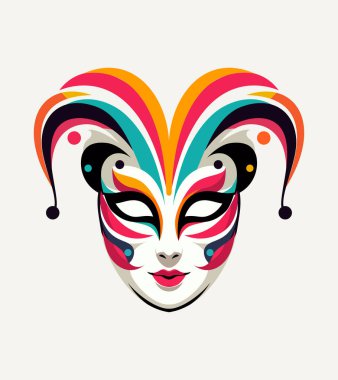 Nisan aptalları maskesi takan çekici bir kadın festival projeleri, moda temalı projeler ve yaratıcı girişimler için idealdir.