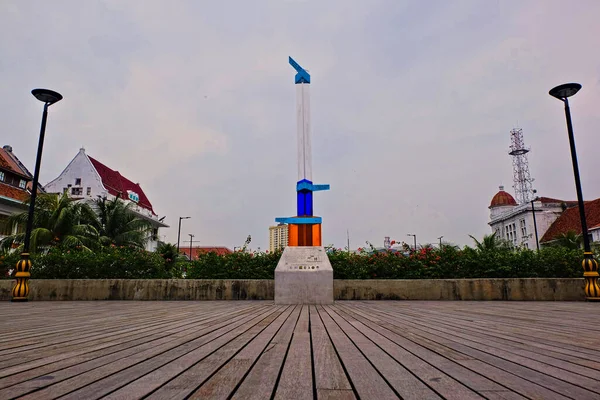 Mei 2023 Stad Jakarta Indonesië Een Info Grafisch Monument Monument — Stockfoto