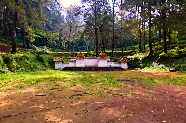 2023年7月 西爪哇印度尼西亚 一个传统的圆形剧场 位于西里米山脚下的松树林中间 — 图库照片
