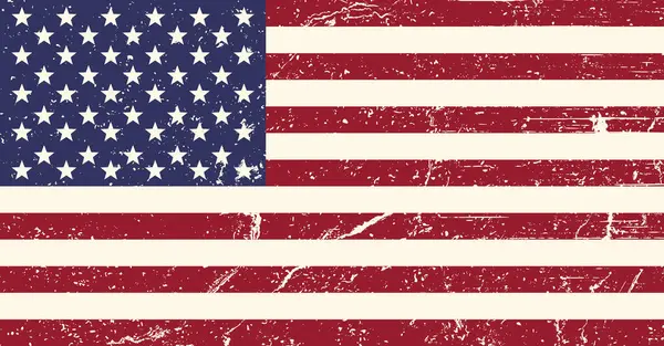 Grunge Amerikan bayrağı, klasik ABD bayrağı, ABD bayrağı vektör arkaplan, eski ABD bayrağı simgesi