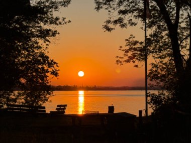 Sonnenuntergang Abendstimmung Bodensee Gölü Constance