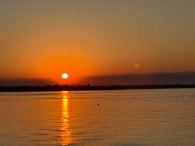 Sonnenuntergang Abendstimmung Bodensee Gölü Constance
