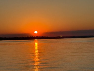 Sonnenuntergang Abendstimmung Bodensee Gölü Constance