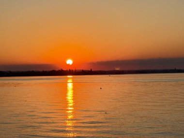 Sonnenuntergang Abendstimmung Bodensee Gölü Constance