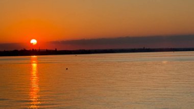 Sonnenuntergang Abendstimmung Bodensee Gölü Constance