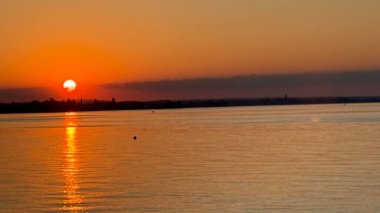 Sonnenuntergang Abendstimmung Bodensee Gölü Constance