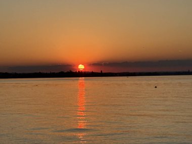 Sonnenuntergang Abendstimmung Bodensee Gölü Constance