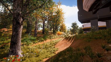 Sürdürülebilir kalkınma hedefleri, biyolojik çeşitlilik, büyüyen bir ekonomi ve ekoloji için grafiksel kaynaklar. 3 Boyutlu Hazırlama