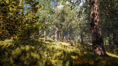 Sürdürülebilir kalkınma hedefleri, biyolojik çeşitlilik, büyüyen bir ekonomi ve ekoloji için grafiksel kaynaklar. 3 Boyutlu Hazırlama