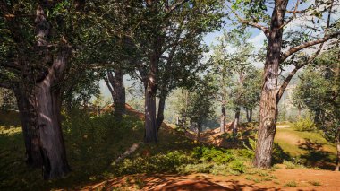 Sürdürülebilir kalkınma hedefleri, biyolojik çeşitlilik, büyüyen bir ekonomi ve ekoloji için grafiksel kaynaklar. 3 Boyutlu Hazırlama