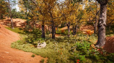 Sürdürülebilir kalkınma hedefleri, biyolojik çeşitlilik, büyüyen bir ekonomi ve ekoloji için grafiksel kaynaklar. 3 Boyutlu Hazırlama