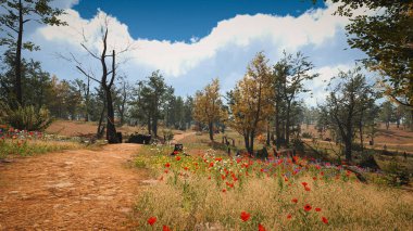 Ekoloji ve sürdürülebilir kalkınma için altyapı, biyolojik çeşitliliği ve büyüyen ekonomiyi korumak için çevre kavramı. 3B Hazırlama