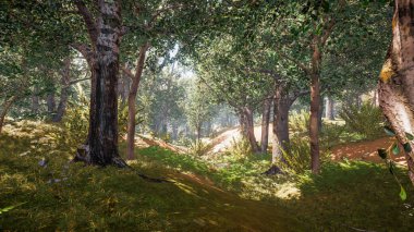 Sürdürülebilir kalkınma hedefleri, biyolojik çeşitlilik, büyüyen bir ekonomi ve ekoloji için grafiksel kaynaklar. 3 Boyutlu Hazırlama