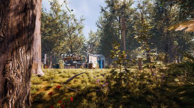 Sürdürülebilir kalkınma hedefleri, biyolojik çeşitlilik, büyüyen bir ekonomi ve ekoloji için grafiksel kaynaklar. 3 Boyutlu Hazırlama