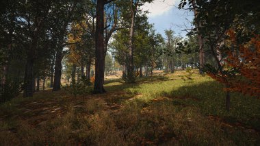 Ekoloji ve sürdürülebilir kalkınma için altyapı, biyolojik çeşitliliği ve büyüyen ekonomiyi korumak için çevre kavramı. 3B Hazırlama