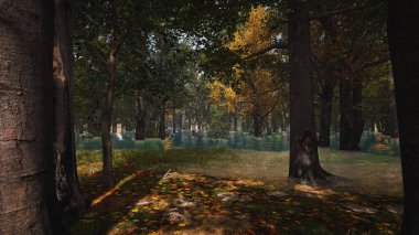 Ekoloji ve sürdürülebilir kalkınma için altyapı, biyolojik çeşitliliği ve büyüyen ekonomiyi korumak için çevre kavramı. 3B Hazırlama