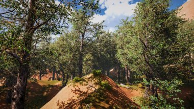 Sürdürülebilir kalkınma hedefleri, biyolojik çeşitlilik, büyüyen bir ekonomi ve ekoloji için grafiksel kaynaklar. 3 Boyutlu Hazırlama