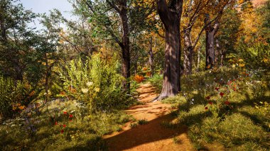 Sürdürülebilir kalkınma hedefleri, biyolojik çeşitlilik, büyüyen bir ekonomi ve ekoloji için grafiksel kaynaklar. 3 Boyutlu Hazırlama