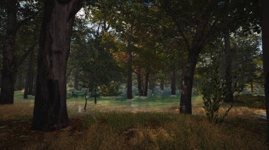 Ekoloji ve sürdürülebilir kalkınma için altyapı, biyolojik çeşitliliği ve büyüyen ekonomiyi korumak için çevre kavramı. 3B Hazırlama