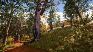 Sürdürülebilir kalkınma hedefleri, biyolojik çeşitlilik, büyüyen bir ekonomi ve ekoloji için grafiksel kaynaklar. 3 Boyutlu Hazırlama