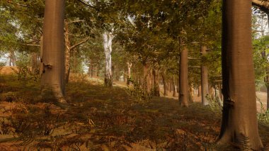 Ekoloji ve sürdürülebilir kalkınma için 3D Render Arka planı, biyolojik çeşitliliği ve büyüyen ekonomiyi korumak için çevre kavramı